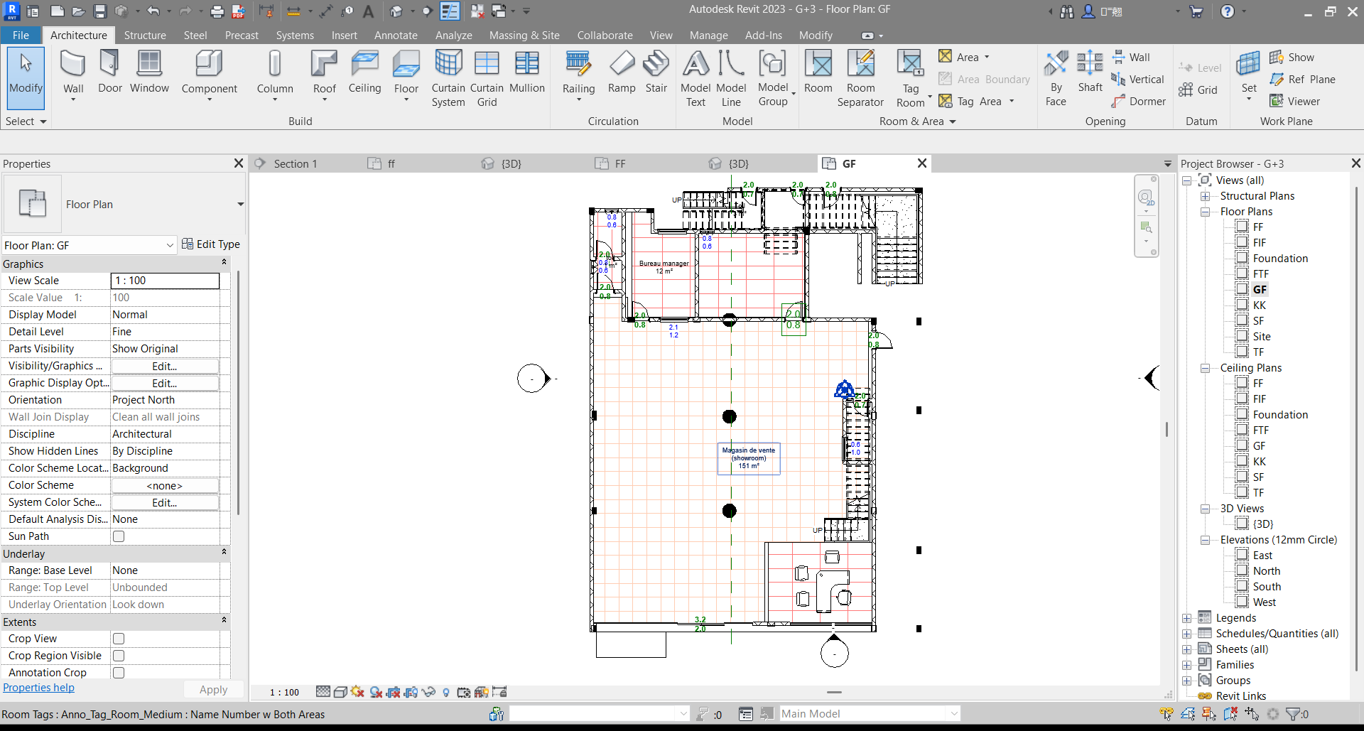 Autodesk Revit 2023 - [r project 2 - 3D View_ {3D}] 18_06_2026 02_46_36