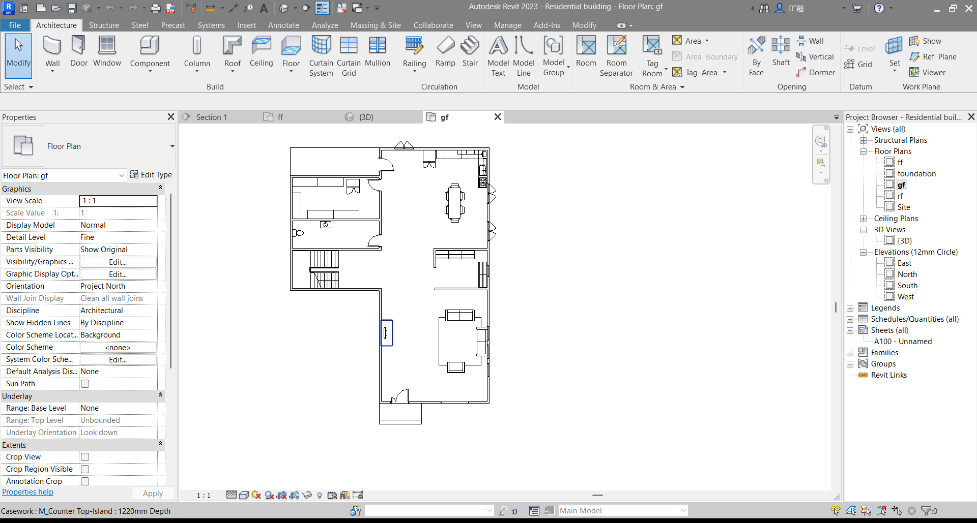 Autodesk Revit 2023 - [r project 2 - 3D View_ {3D}] 18_06_2026 02_48_39